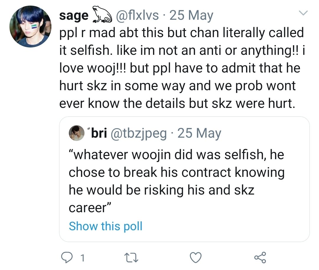 sunlixs is 2nd(no because if you believe what woojin did was s3lfish then you're an anti )