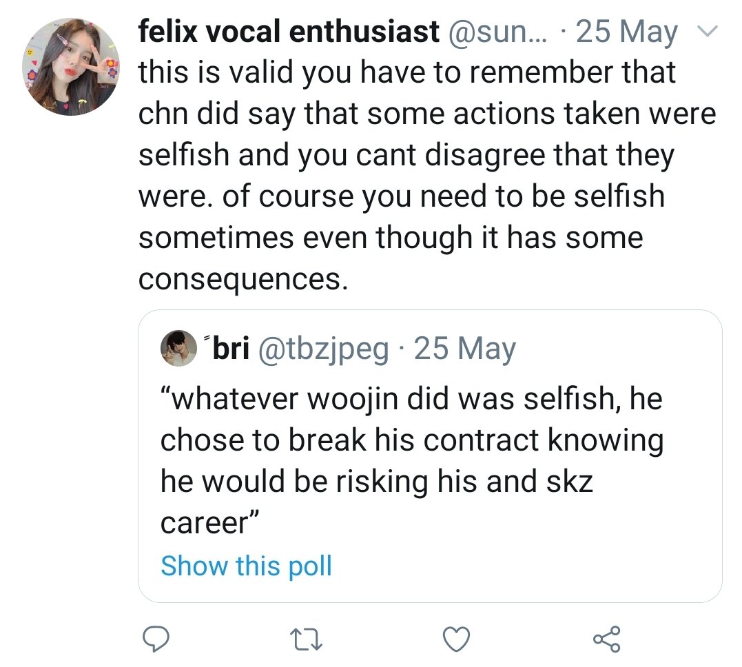 sunlixs is 2nd(no because if you believe what woojin did was s3lfish then you're an anti )