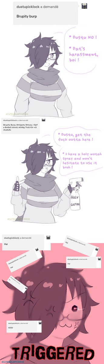 CuteGrumpyCerym's tweet photo. On days like these, friends likes you...
Should be revoked of their kneecap privileges.
-----------------
Corrupttale by me
Art by me
DON'T REPOST
#ask #answered #undertale #undertaleAU #corrupttale #cerym #cerym_the_human #cerym_awl #anime #style #kawaii #myart #digitalart https://t.co/9DOeBoTaU9