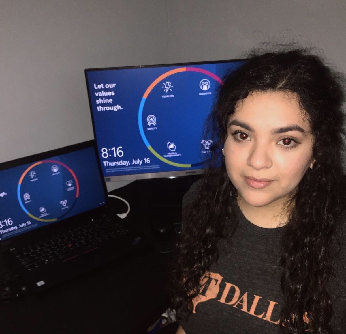 shpeUTD's tweet photo. Hello SHPE familia, 
Here is Joselyn (president) who has an internship at Intel Corporation’s Client Computing Group 
Let's congratulate her for her achievement 👏👏
#shpeutd #shperegion5 #shpe https://t.co/7hIiZfVPFK