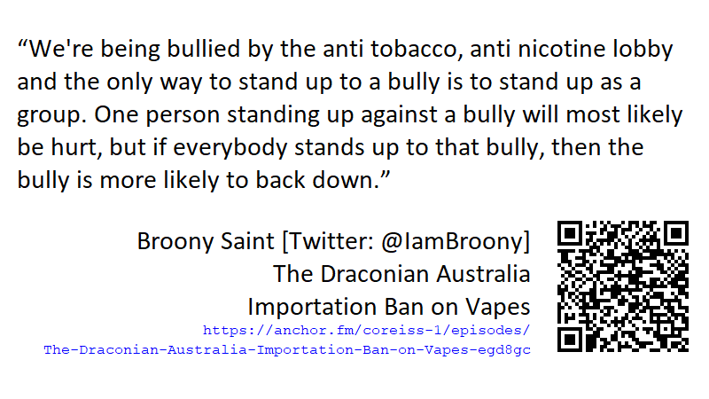 vaper_the's tweet photo. A parting word from @IamBroony seems particularly apt: 
"if everybody stands up to [a] bully, then the bully is more likely to back down" https://t.co/uKjjWdrQXi