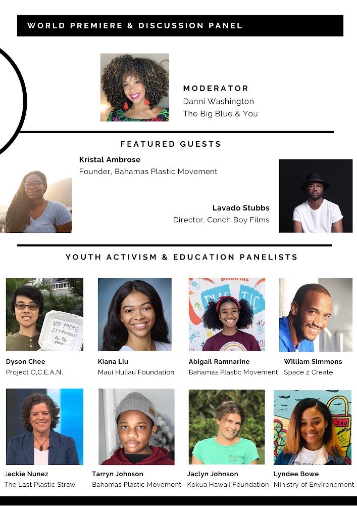 As we are tethered to the ocean, we are reminded that we are tethered together. Check out our Instagram (@bahamasplasticmovement) and Facebook (@bahamplasmovement) to mert the panelists that will be hosting a discussion following the world premiere of PLASTIC WARRIOR