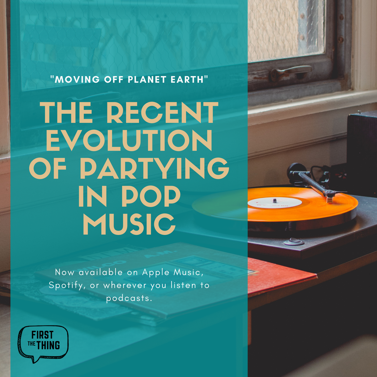 Firstthething's tweet photo. Join Hadley and Suzy as they discuss theories as to why partying has evolved from a way to have fun and live in the moment to a way for people to escape reality, as noted in the pop music from the 2010's onward. Available now on most podcast platforms. Link in our bio! #podcast https://t.co/UNhLjpSED7