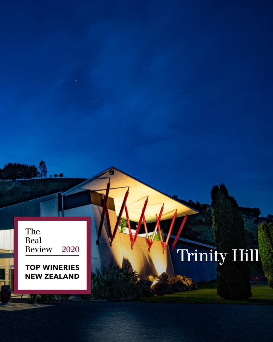 TheRealRvw's tweet photo. Top Wineries of New Zealand 2020:
14. Trinity Hill @trinityhillwine
Location: Hawkeβs Bay. Best known for: Homage Syrah 2017. #TrinityHill #Chardonnay #GimblettGravels #HawkesBay #HawkesBayWine #HomageSyrah #TopWineriesNZ2020 #TopNewZealandWine #TheRealReview #TopWineries2020 https://t.co/JRI8ub59hx