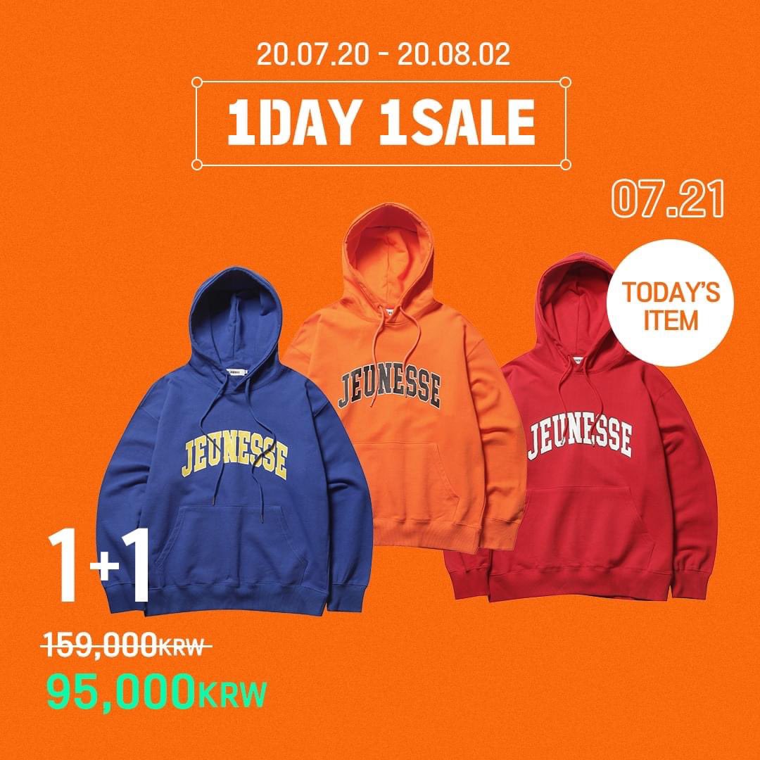 JnssOfficial's tweet photo. 1DAY 1SALE : JEUNESSE SIGNATURE HOODIE 
두번째 아이템은 쥬네스 시그니쳐 후디!! 🔥
다양한 컬러의 쥬네스 로고가 똭! 

1+1 두컬러 구입시, 40% 최대할인!!!
🛒 https://t.co/sf6aK5rJmt
*특가전으로 단순 변심으로 인한 반품, 교환은 불가합니다.

#JEUNESSE #JNSS #쥬네스 #시그니쳐후디 https://t.co/Zbt8JuaKWN