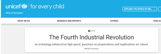 UNICEF (UN), OHCHR (UN) & World Food Programme (UN) were the 1st international orgs to join the Centre for the Fourth Industrial Revolution Network.Initial corporate partners include Amazon, Cognite, Deloitte, Guardian Life,  http://JD.com , Vara Tech, Netflix & Visa.