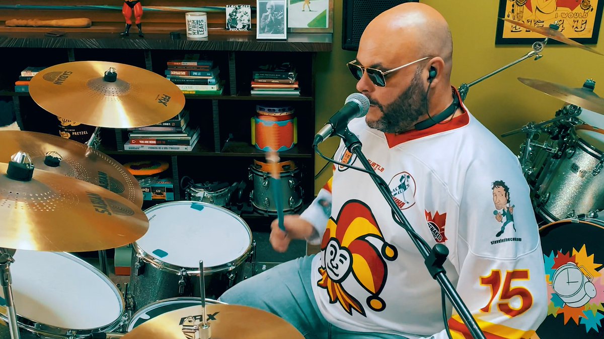 Baldy67's tweet photo. What a blast making a video with my other brothers,The Jokers Hockey Club! We can’t be on the ice together right now but with the help of 🎬@EdwardPond we got to goof off and sing. Enjoy Rubberhead! #StompinTom @JokersHC @TheUUHA https://t.co/SiAEuVVmJ5 https://t.co/A29ibd4v5e