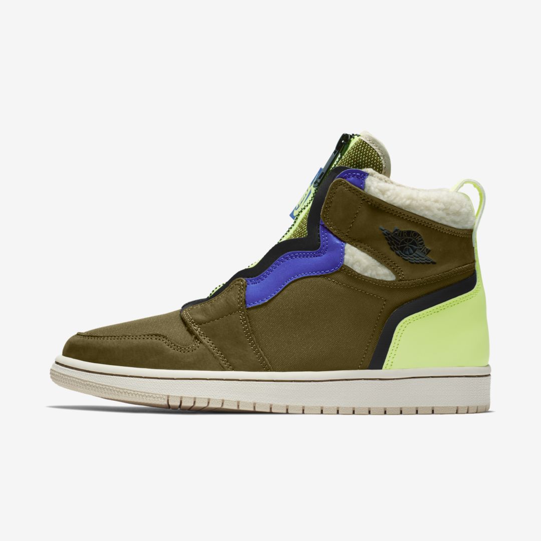 J23app's tweet photo. SALE: Women's Jordan 1 High Zip Utility "Olive Flak" $82.97 on @nikestore

Link -> https://t.co/5aat2y6UBO https://t.co/mpR7CfuL5e