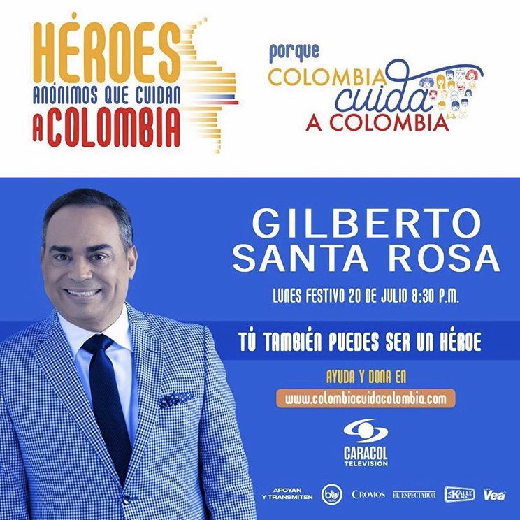 BluRadioCo's tweet image. .@gilbertoSR,  @NoelSchajris y Ana Torroja son algunos de los artistas que nos acompañarán para hacerle un homenaje a nuestros #HéroesAnónimos en #ColombiaCuidaColombia 

¡Conéctese por nuestra señal!
