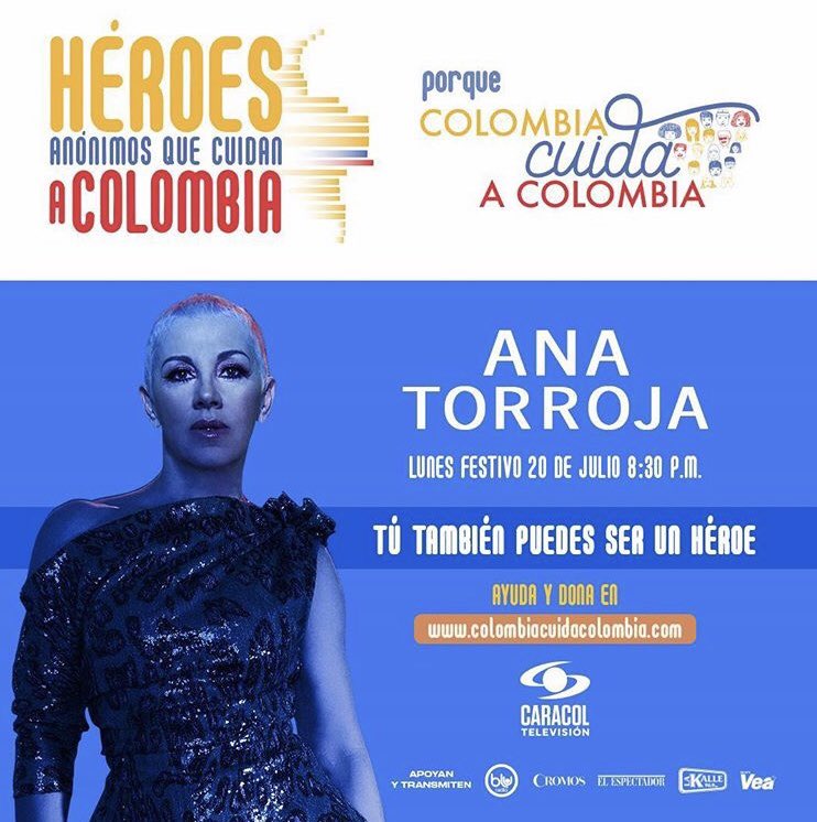 BluRadioCo's tweet image. .@gilbertoSR,  @NoelSchajris y Ana Torroja son algunos de los artistas que nos acompañarán para hacerle un homenaje a nuestros #HéroesAnónimos en #ColombiaCuidaColombia 

¡Conéctese por nuestra señal!