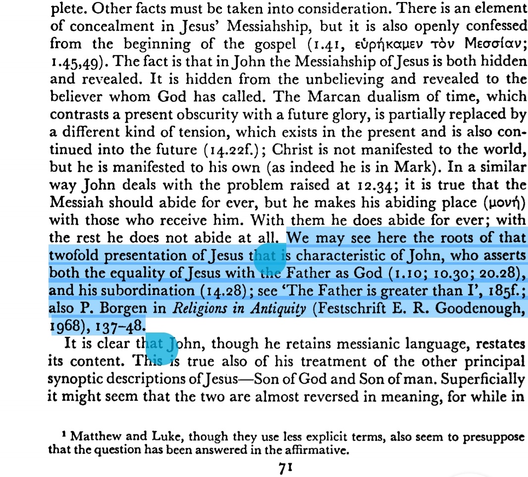 Omar misquotes C.K. Barrett crucially, both in the context of John 8:58 and what Barrett says about Christology generally (quotes from 2nd edition, pp. 71, 73, 352, 342). In fact, Barrett affirms my point, Jesus was seen as blaspheming because He claimed eternal existence.