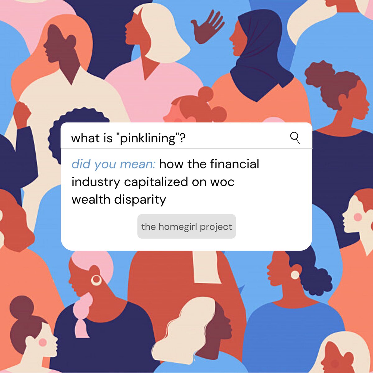 HomegirlProject's tweet photo. Misogynoir, the intersection of both racism and sexism against black women, is embedded in every system in our society, including our financial system.
.
#pinklining #misogynoir #woc #bipoc #blm #financialliteracy #genderwealthgap #genderpaygap https://t.co/0y4gpjcWpp