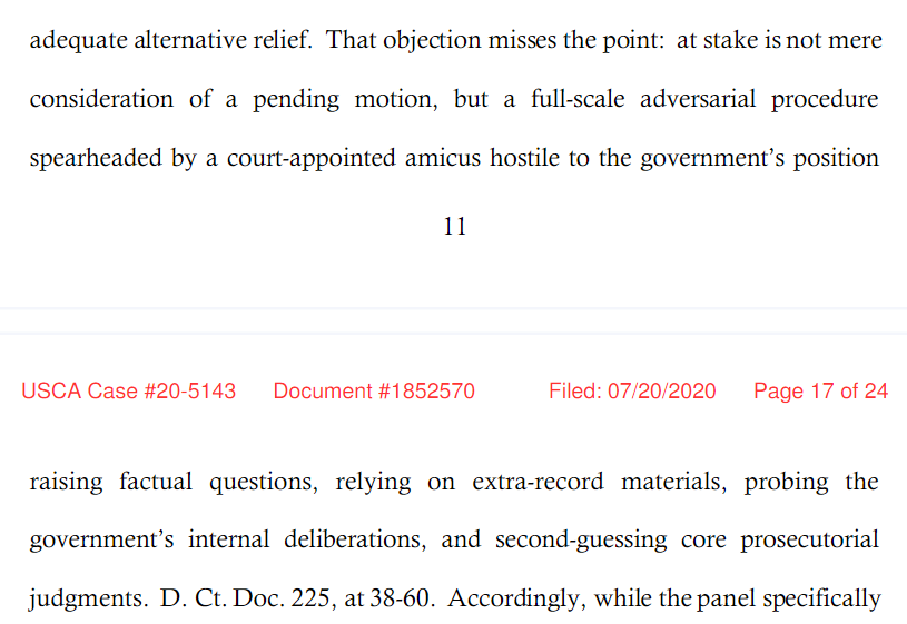 As DOJ has said before, answering Judge Sullivan's questions about what happened in the Flynn case would embarrass DOJ & damage DOJ's reputation.How can they argue that there was no misconduct but exposing the conduct would damage DOJ's reputation?