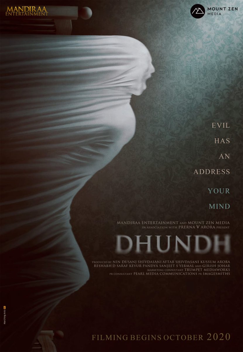 Chilling, dark and disturbing! Presenting #Dhundh. Evil Has An Address, Your Mind

@DhundhTheFilm @AftabShivdasani @mandiraa_ent #PrernaVArora @nindusanj @mountzenmedia @IKussum @girishjohar @Ikeyurpandya @sanjeetyermal