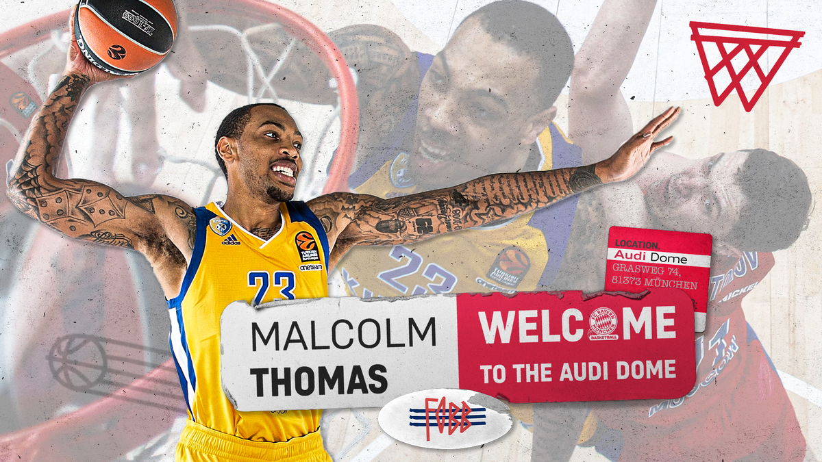 FCBBasketball's tweet photo. 👋 WELCOME TO THE AUDI DOME, MALCOLM!⠀
⠀
Der Amerikaner Malcolm Thomas kommt vom #EuroLeague-Topklub Fenerbahce und erhält einen 1+1-Vertrag.

🔗 Mehr zur Verpflichtung auf unserer Website: https://t.co/Y6Z2FmfiER

#FCBB #FCBB2021 #MalcolmThomas #WelcomeMalcolm #AudiDome https://t.co/jpziaJvgNj