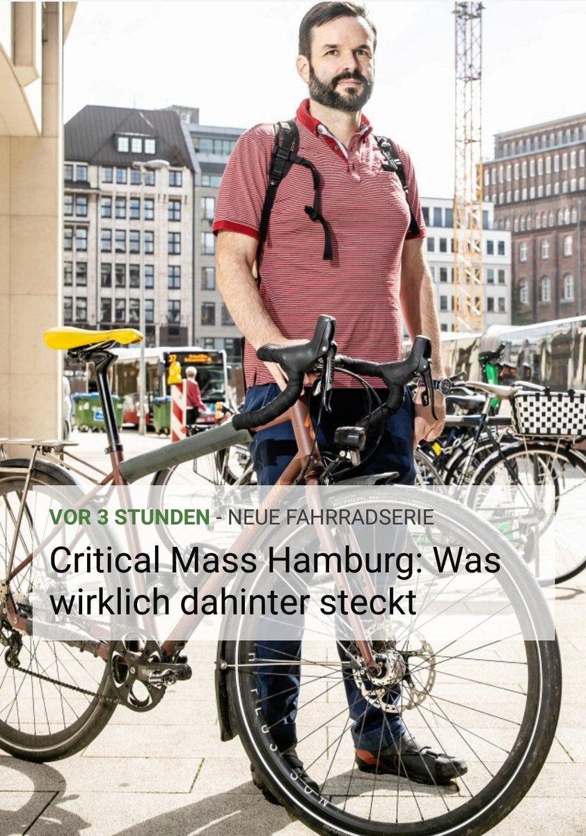 lebenswerteCity's tweet photo. Ein gutes, sachliches Interview mit einem Teilnehmer der Critical Mass Hamburg #cmhh #hhrad #27StVO #criticalmass @cm_hh @abendblatt  @realLauraKo https://t.co/6lBA9ZXihl https://t.co/eAN2tLnuI1