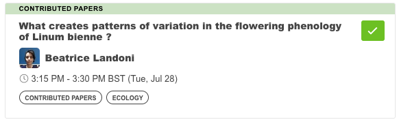 RorroDew's tweet photo. today at #Botany2020 my incredibly smart PhD student @beaLando will present current work in progress and a chapter of her thesis about #flowering #phenology #climate and #vernalization in the #cropwildrelative of #flax Linum bienne  @GradSchoolUoP @UoPScience @UoP_IBBS https://t.co/aIayPAK8IO