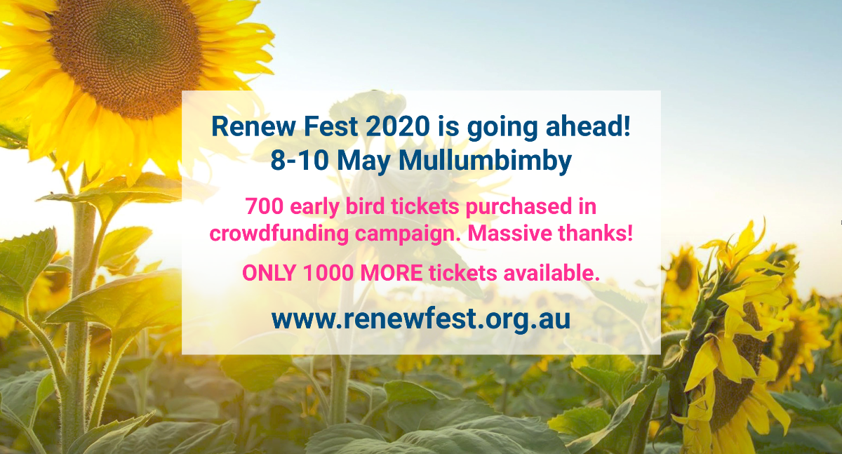 Renew Fest announcements 🌻