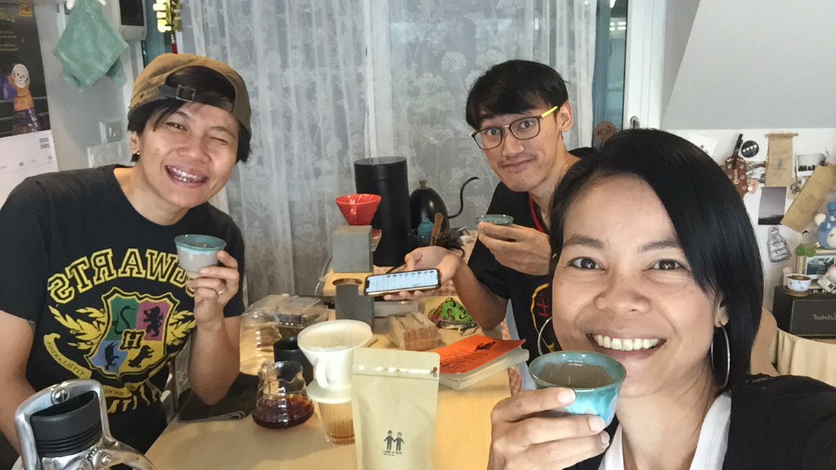 satiyayui's tweet image. เอาเมล็ดกาแฟ จากน่าน #catimor #dryprocess  #บ้านจักษ์พัฒน์ มาให้น้องร้านที่บ้านกาฬสินธุ์ ดริป ฟินไปเลยยย