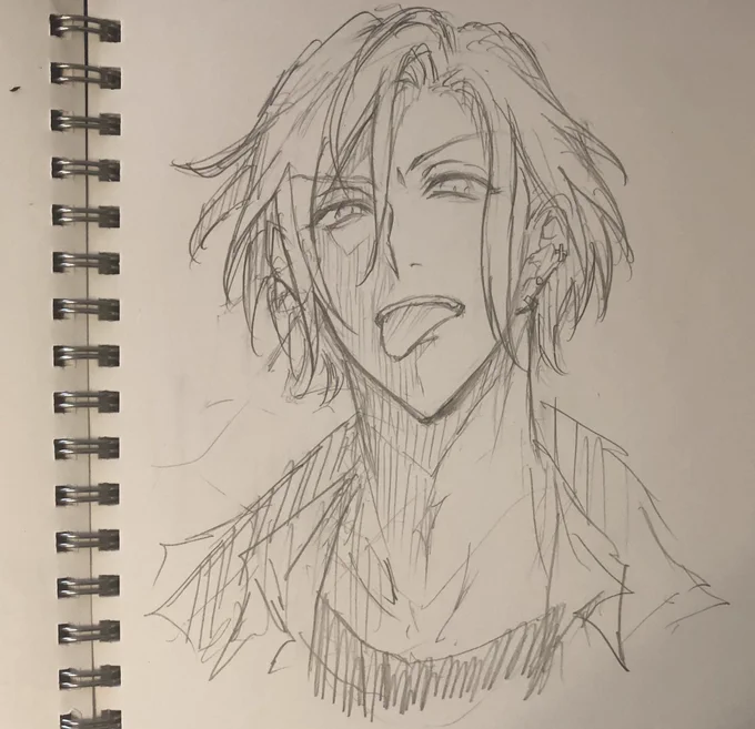治安の悪い顔の万里の落書きでてきた 