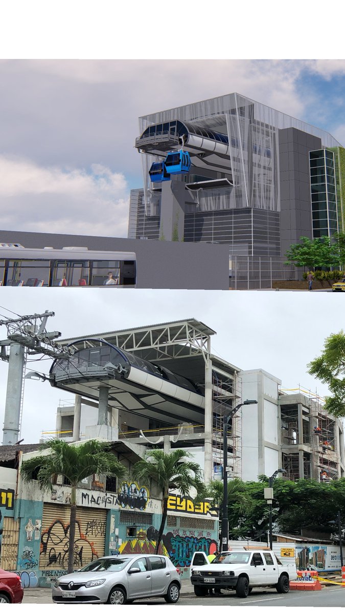 POMA_ropeways's tweet photo. #MardiChantier
La #télécabine urbaine à #Guayaquil entre dans les dernières phases de réalisation
Arrêt sur images et confrontation des 3 stations en construction de l’#Aerovia avec les images de synthèse des bâtiments produites dans cadre des études du projet
Qu'en pensez-vous ? https://t.co/kVlDZ4bvVf