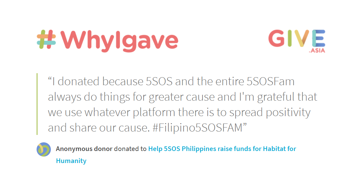 HabitatPhils's tweet photo. "Remember that the happiest people are not those getting more, but those giving more." - H. Jackson Brown Jr.

To our donors, #ThankYou for your generosity! Give a little, help more...and #TogetherWeRISE. Donate to Habitat: https://t.co/SJ9p4LPckn

#5SOSPHgivestoHabitat #WhyIGave https://t.co/ZsMD9l7ico