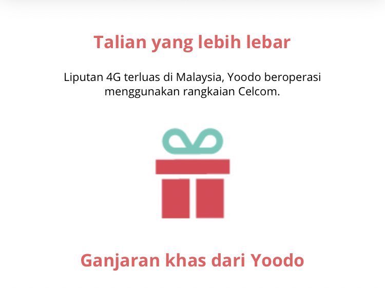 Banyak rewards yg best dari Yoodo!! Contoh yg ini, Lepas i beberapa kali renew data! Kita boleh claim rewards ni tauu!! ALL FREE 
