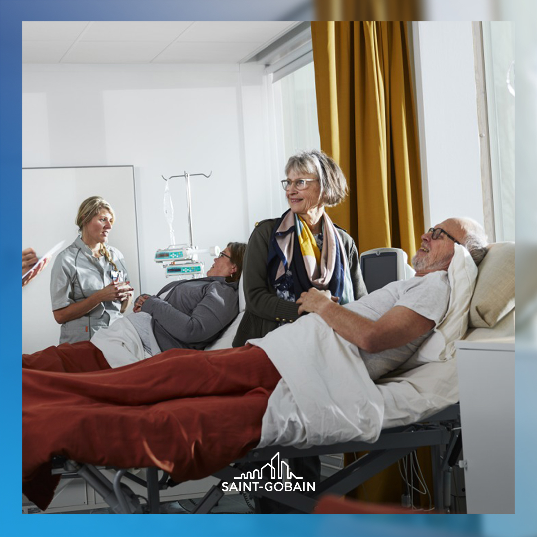saintgobain's tweet photo. [#SaintGobainWithYou]
🙌 Les équipes d’#EcophonFrance ont fait don de solutions plafonds &amp; murales de la gamme Ecophon Hygiene™, à des hôpitaux du Groupe Hospitalo-Universitaire AP-HP Sorbonne Université, en témoignage de leur soutien au personnel soignant &amp; aux patients. https://t.co/sBahFJVGqL