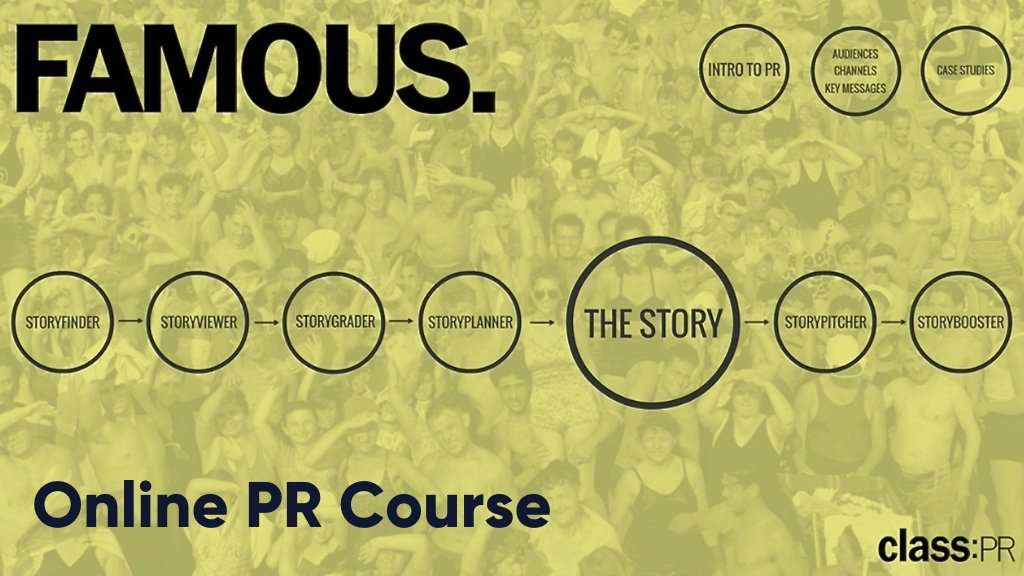 classprHQ's tweet photo. FAMOUS is the ultimate online #PR course that teaches you a proven step by step formula to master your PR and get the media coverage you deserve. Enrol now: https://t.co/TVyaHh8cJd #PRTips #ClassPR #PRcourse https://t.co/2KhqiiucjZ