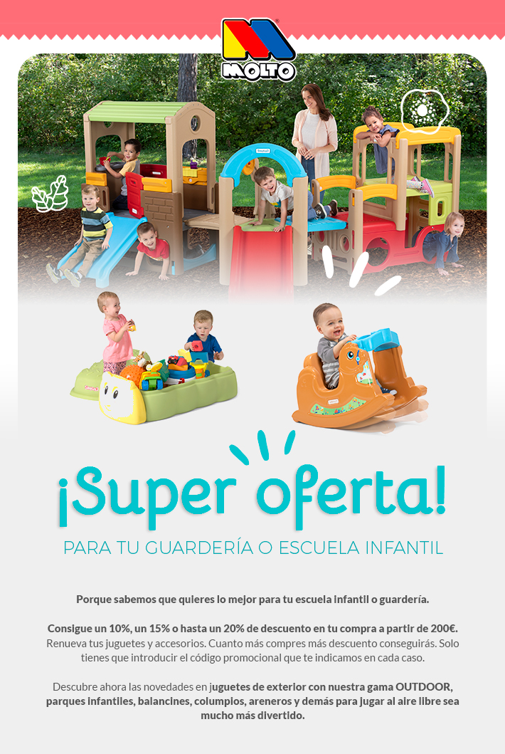 molto_es's tweet photo. 👶 Lo mejor para tu escuela infantil. Descuentos de hasta un 20% - https://t.co/I5XWfNZ3ue https://t.co/aVhSfJ3vMU