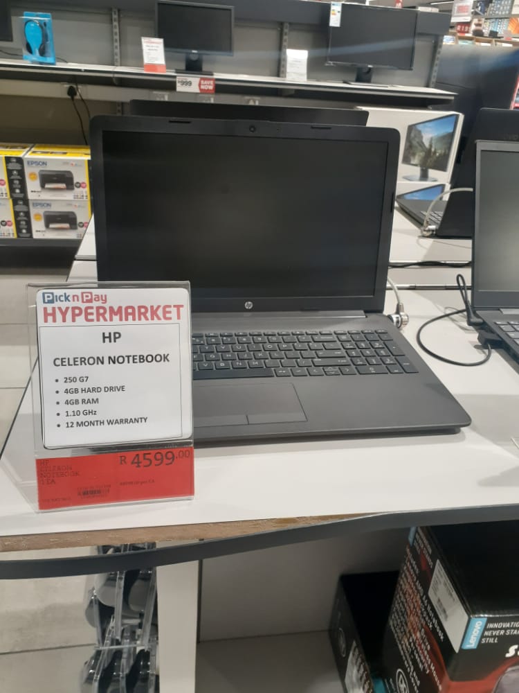 stokeemafu's tweet photo. @PicknPay thank you so much for following up on my issue regarding this HP laptop. I got the laptop at. https://t.co/ATOhS86nSx