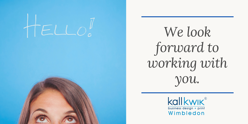 Beginning to meet more of our #Wimbledon client base now, even if only virtually. The print shop may have closed but we are still very much #printing &amp; delivering free of charge every 2-3 days. Anything you need, email us on info@wimbledon.kallkwik.co.uk