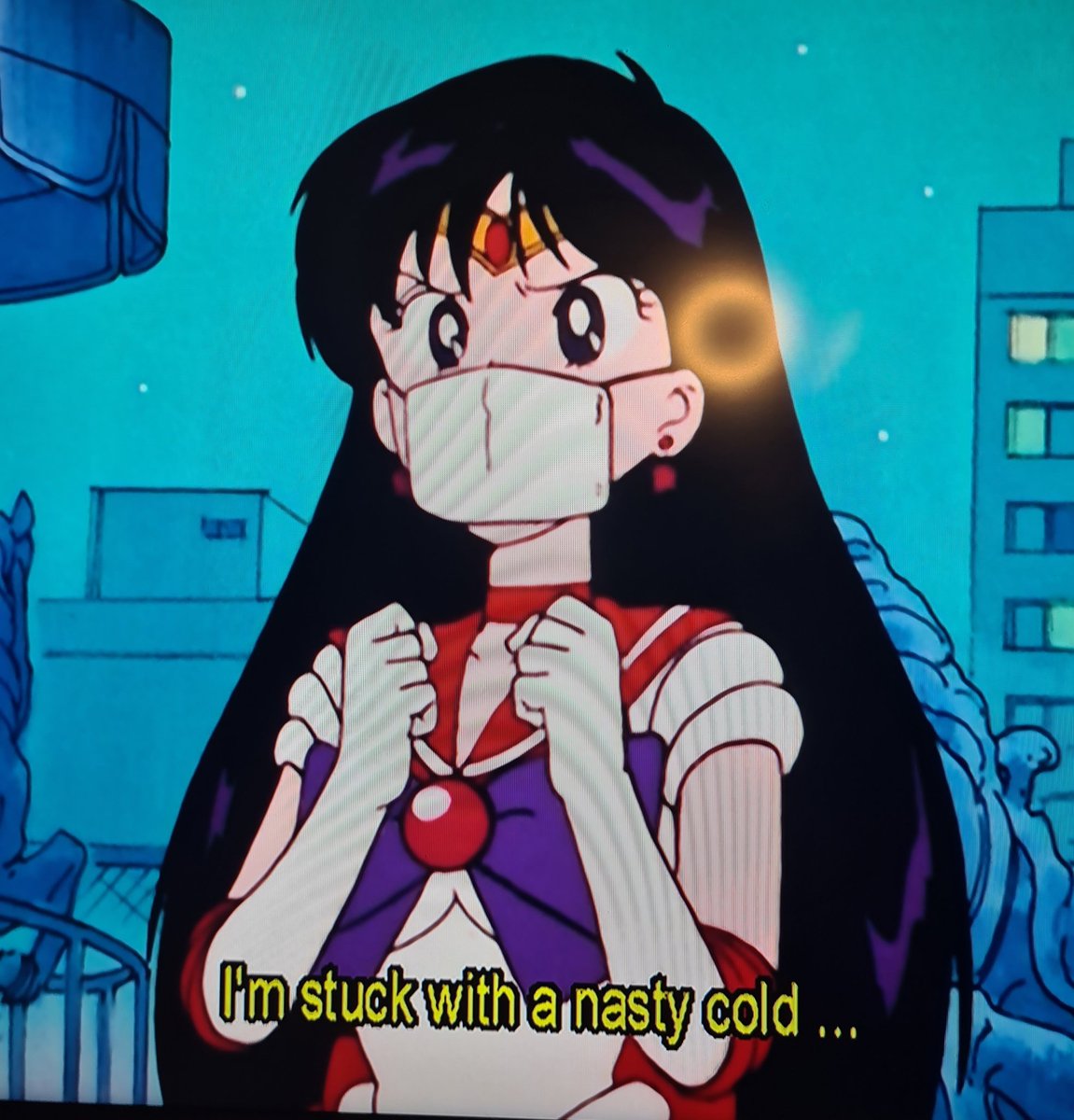 floksylocksy's tweet photo. Sailor Mars setting a good example since the 90's what a hero! #SailorMoon #MaskUp https://t.co/xgqrJofRdw