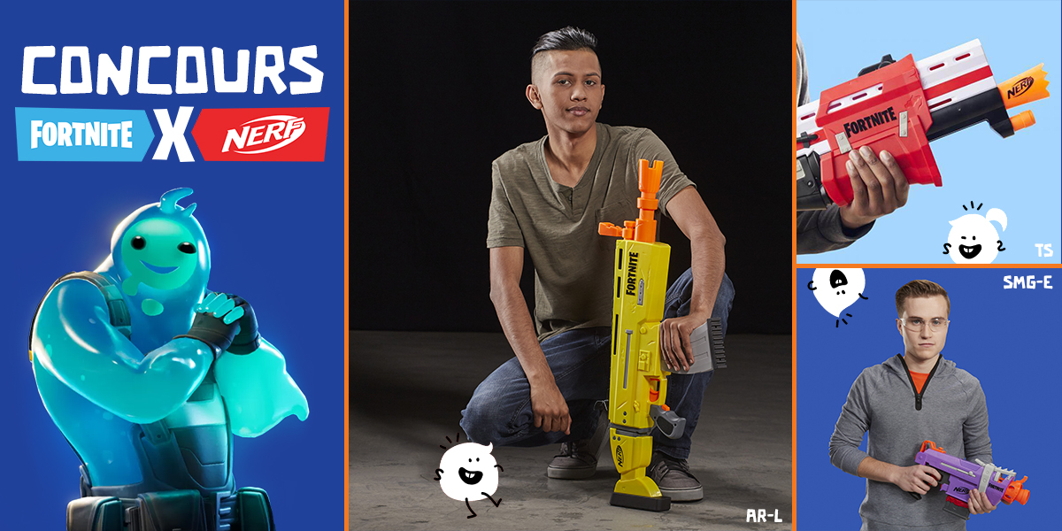 SmythsToys_Fr's tweet photo. [CONCOURS] On upgrade vos Nerf avec 2 AR-L, 2 TS et 2 SMG-E à looter ! 🎯😁 https://t.co/gbUUTq7hfj

🔹 Pour jouer, RT avec #PWTUpgradeMonNerf + Follow @PicWicToys 
🔹 Chance x 2 en mentionnant un joueur #Fortnite 
🔹 Fin du concours le 02/08/2020 à 23h59
🔹 Bonne chance ! 🚍 https://t.co/a6JaEqsS40