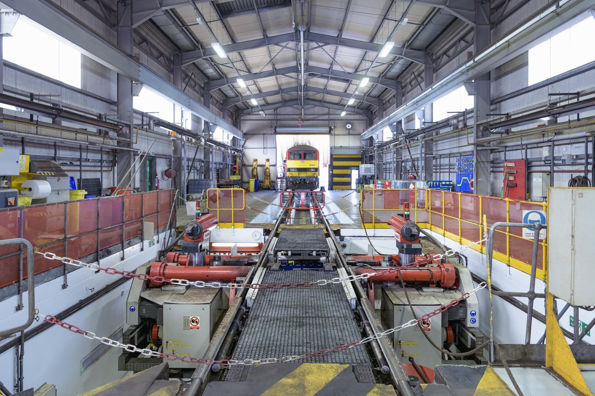 DBCargoUK's tweet photo. We are a leading provider of maintenance solutions to the UK rail industry. Our services range from wheelset overhauls to the re-livery of locomotives in our Paintshop. For more info, contact us at: uk.dbcargo@deutschebahn.com
#MaintenanceExcellence #FirstChoiceForRailFreight https://t.co/14sOPxjKMP