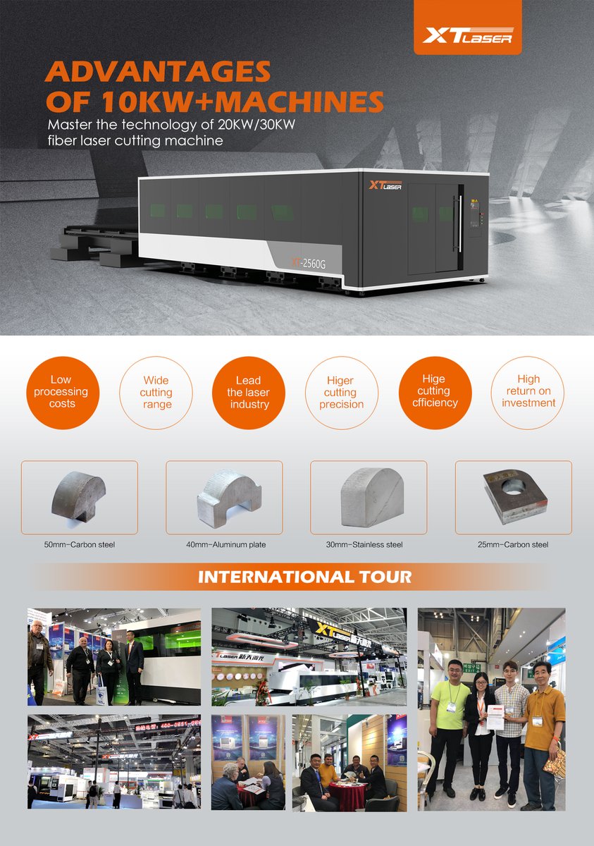 Martin18099149's tweet photo. Your professional supplier of High Power fiber laser cutting machine !  XT LASER help you change from lower or middle power up to 10kw+ laser machine.  #fiberlasercuttingmachine #thickmetalcutting #lasercuttingmachine #lasermachine #Chinalasermachine https://t.co/2hcJCwSf0n