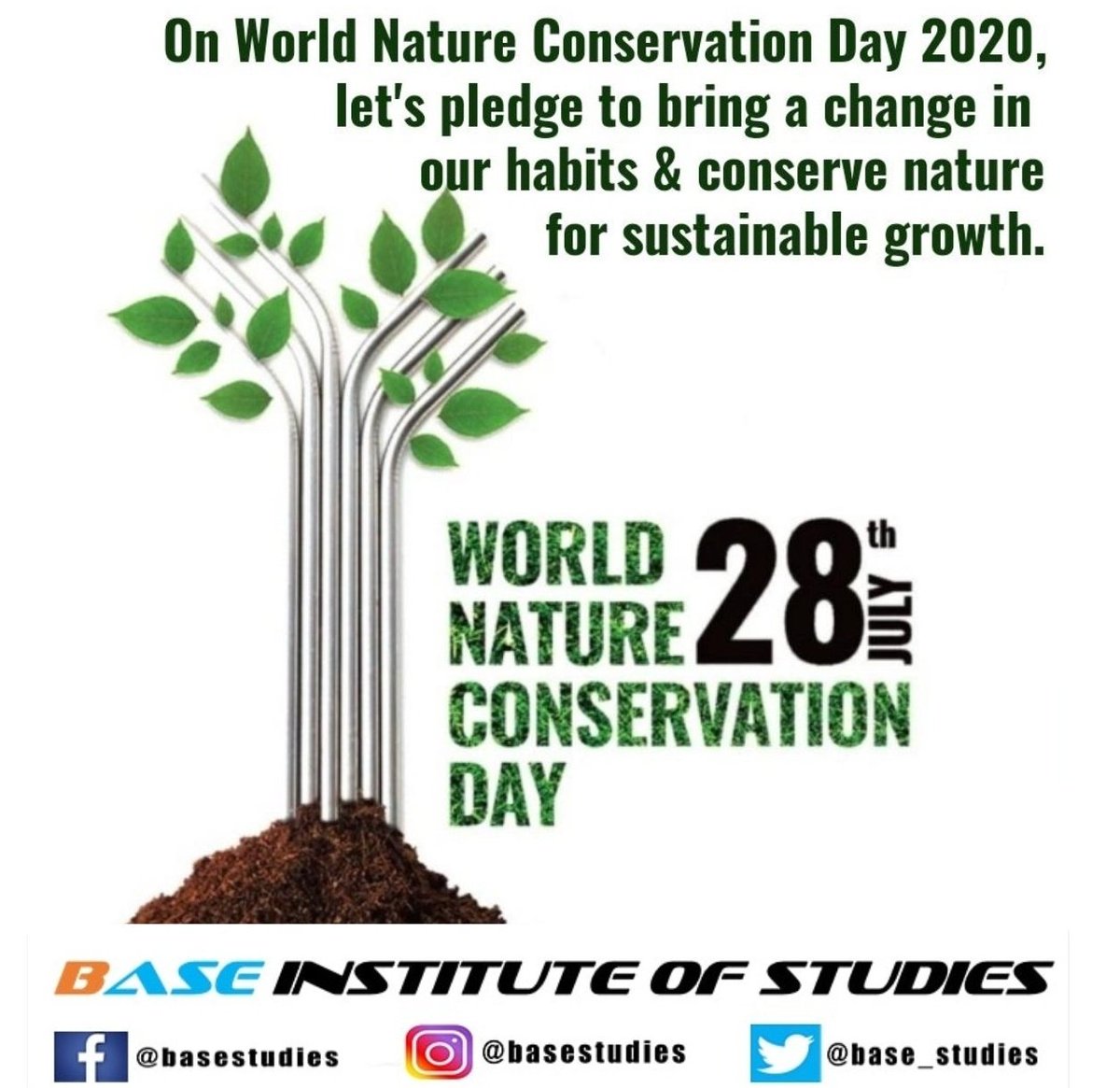 base_studies's tweet photo. Its Need of Today to plant more and more plants to make our environment clean environment! So, it's must that Everyone plant trees ๐ณ
#WorldNatureConservationDay
#Worldnatureconservationday2020
#BASEInstituteOfStudies #contactus #base_institute #gurgaon #coachinginstitute #BASE https://t.co/MUD5Rl83w1