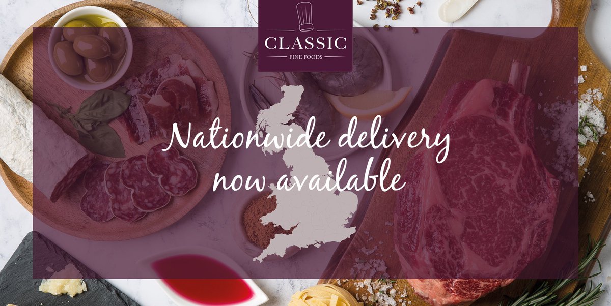 📣Exiting News! At Classic Fine Foods we have expanded our delivery coverage 🚚. Now we can deliver your favourite ingredients to you nationwide! To find out more please get in touch with our Customer Service Team sales@classicfinefoods.co.uk
#classicfinefoodsuk #cff