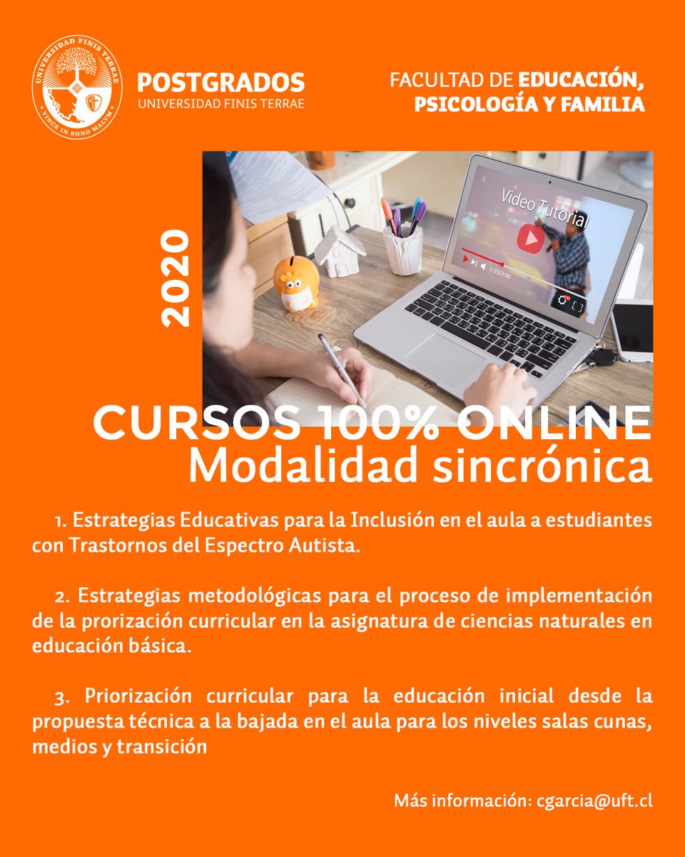 Edu_Postgrados's tweet photo. 💻 Curso online-sincrónicos 
📍 Busca el tuyo 
📩 cgarcia@uft.cl https://t.co/94zO1ekFIW