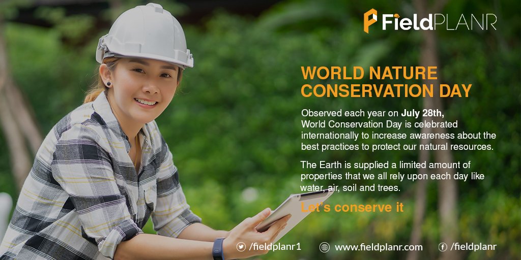 fieldplanr1's tweet photo. #MotherNature nurtures us with boundless love and the least we can do is return the same love and protect her from us! This #WorldNatureConservationDay, let us take yet another initiative to do our bit in protecting our protector. 
#Recycle more, #Reuse, and #discard cautiously. https://t.co/fRVcC1VpCn