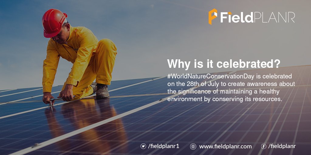 fieldplanr1's tweet photo. #MotherNature nurtures us with boundless love and the least we can do is return the same love and protect her from us! This #WorldNatureConservationDay, let us take yet another initiative to do our bit in protecting our protector. 
#Recycle more, #Reuse, and #discard cautiously. https://t.co/fRVcC1VpCn