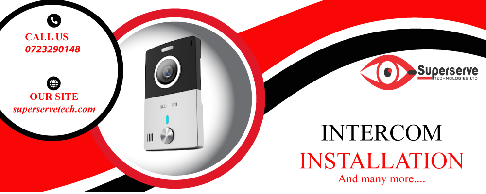 While phone systems work well, intercom systems make it easier to communicate instantly with employees in your business. Contact Superserve Technologies for intercom installation in Kenya.
#sakaja 
#KameneAndJalas 
#AlexNaTrickyMilele 
#KemsaDelivers 
#JaneTopHairStylist