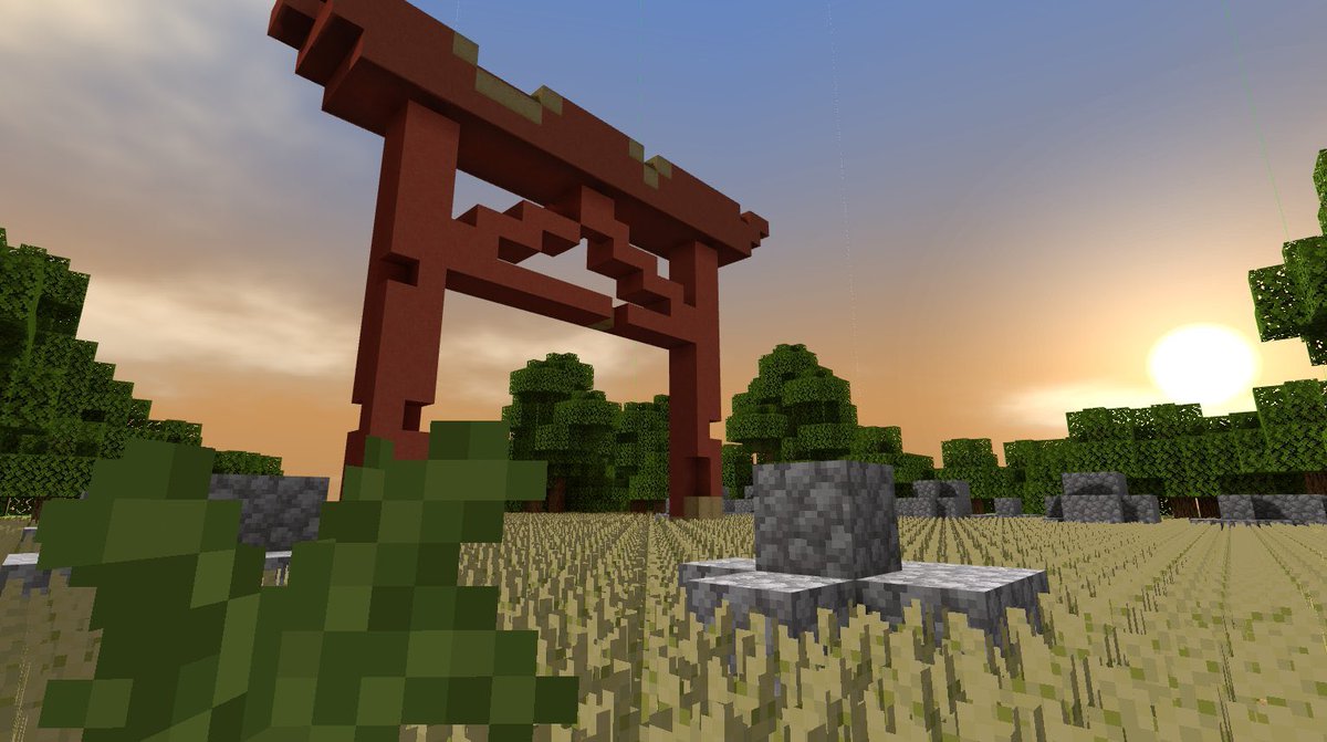 アルレシャ P ナポリタン على تويتر マイクラ Minecraft Minecraft建築コミュ おやすみ太陽