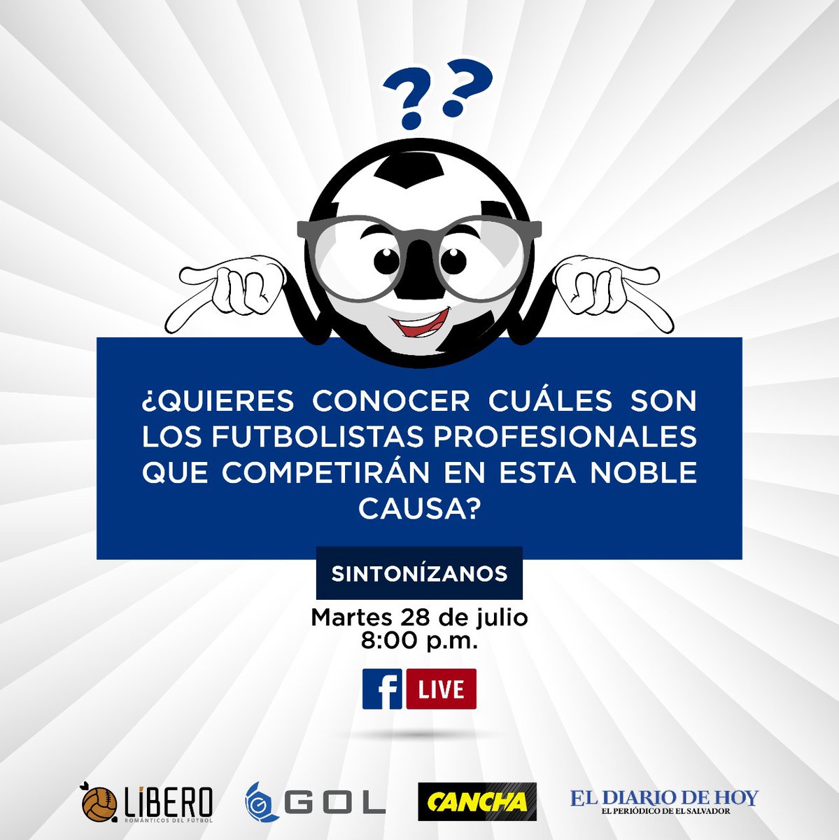 diegodlagentesv's tweet photo. #JuegueJugador
Mañana les contamos quienes se suman a esta causa, y la manera en la cual nos pueden apoyar.

La cita es a partir de las 8:00 pm en Facebook Live de @LiberoRF 

Gracias al apoyo de @EDH_Deportes @losprovocadores https://t.co/pDoFQNpGme