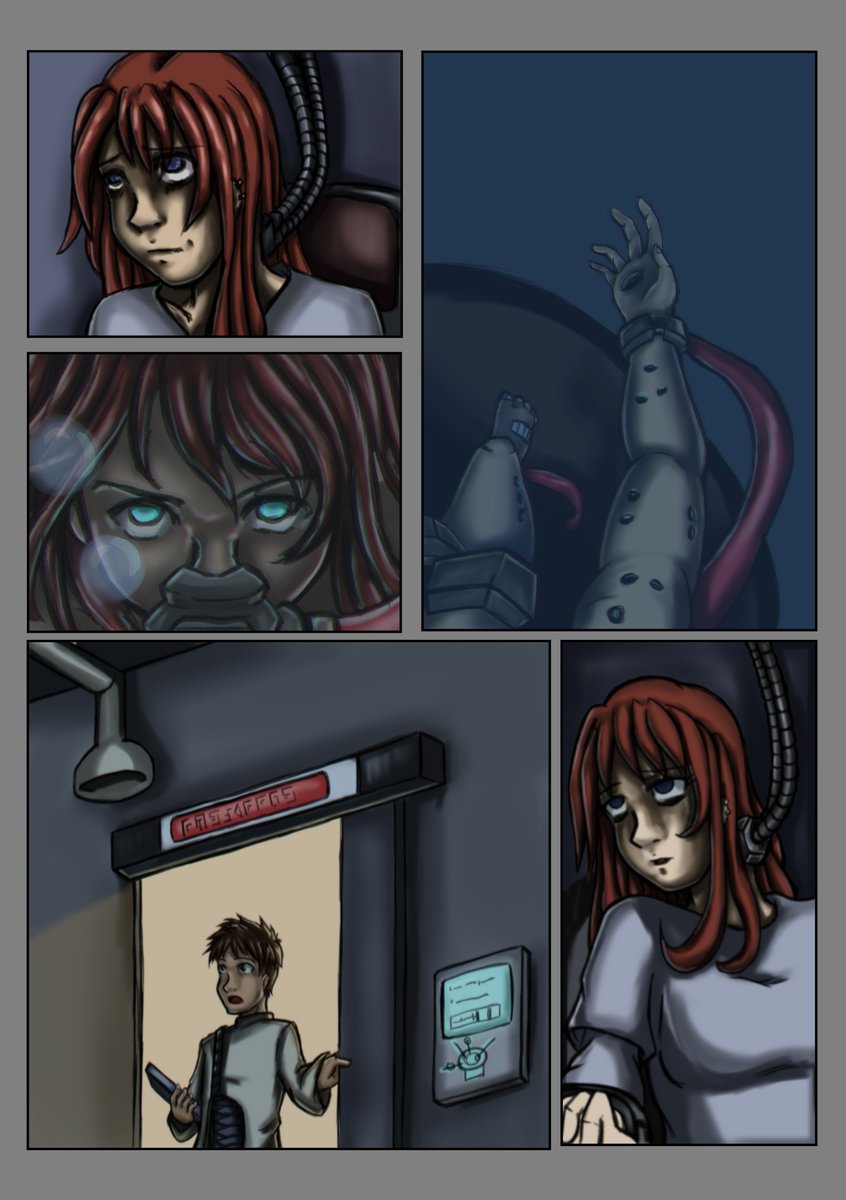 Hello everyone. 

This is the first page to the prologue chapter to a manga that I am writing. It is read left to right. There are things I am trying to learn/work on to make this a good, consistent product. More info in the tweets below.