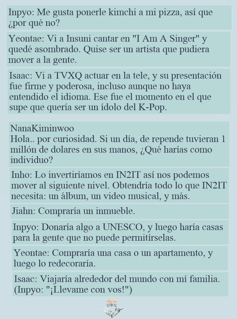 IN2IT_Arg's tweet photo. 28.07.20 -  [INFO] Sesión de AMA en Reddit r/KPOP de IN2IT.

#IN2IT #인투잇 #소년24 #BOYS24 #JIAHN #YEONTAE #INHO #HYUNUK #ISAAC #INPYO #아이젝 #이인표 #한현욱 #정연태 #황인호 #지안 #kpop #IntoTheNightFever #SorryForMyEnglish #SFME 

▪Comp. IN2IT 인투잇 Argentina▪ https://t.co/T6n7KS9wuW