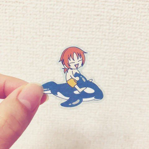 夏レいステッカー届いたわよ 