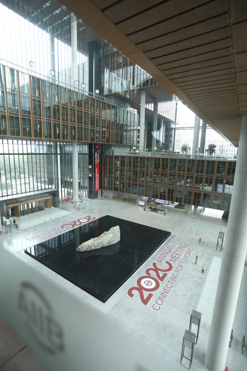 AIIB_Official's tweet photo. We’re all setup and ready for our 2020 #AnnualMeeting. Originally planned to be held in Beijing at our new HQ, this year’s format will be virtual so AIIB Governors and Senior Management can still engage with stakeholders from around the 🌏world during the #COVID19 pandemic. https://t.co/GpIpyFOTwr