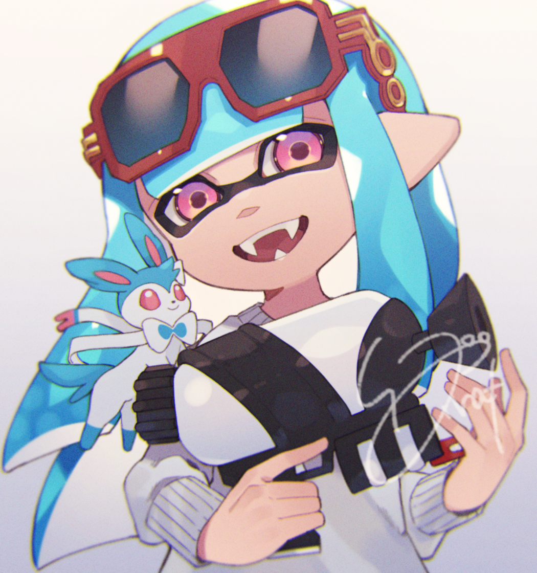インクリング ,イカガール(スプラトゥーン) ,インクリング 「commission(13/13) 」|P.ratのイラスト
